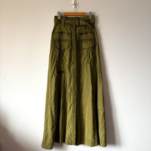 Free People Olive Maxi Skirt NWOT! - Picture 6 of 10
